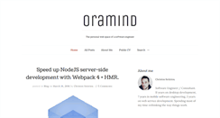 Desktop Screenshot of oramind.com