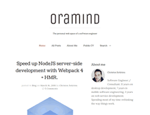 Tablet Screenshot of oramind.com